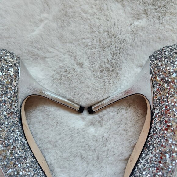 JIMMY CHOO ROMY 85 Pumps Bow Glitter - Picture 6 of 12